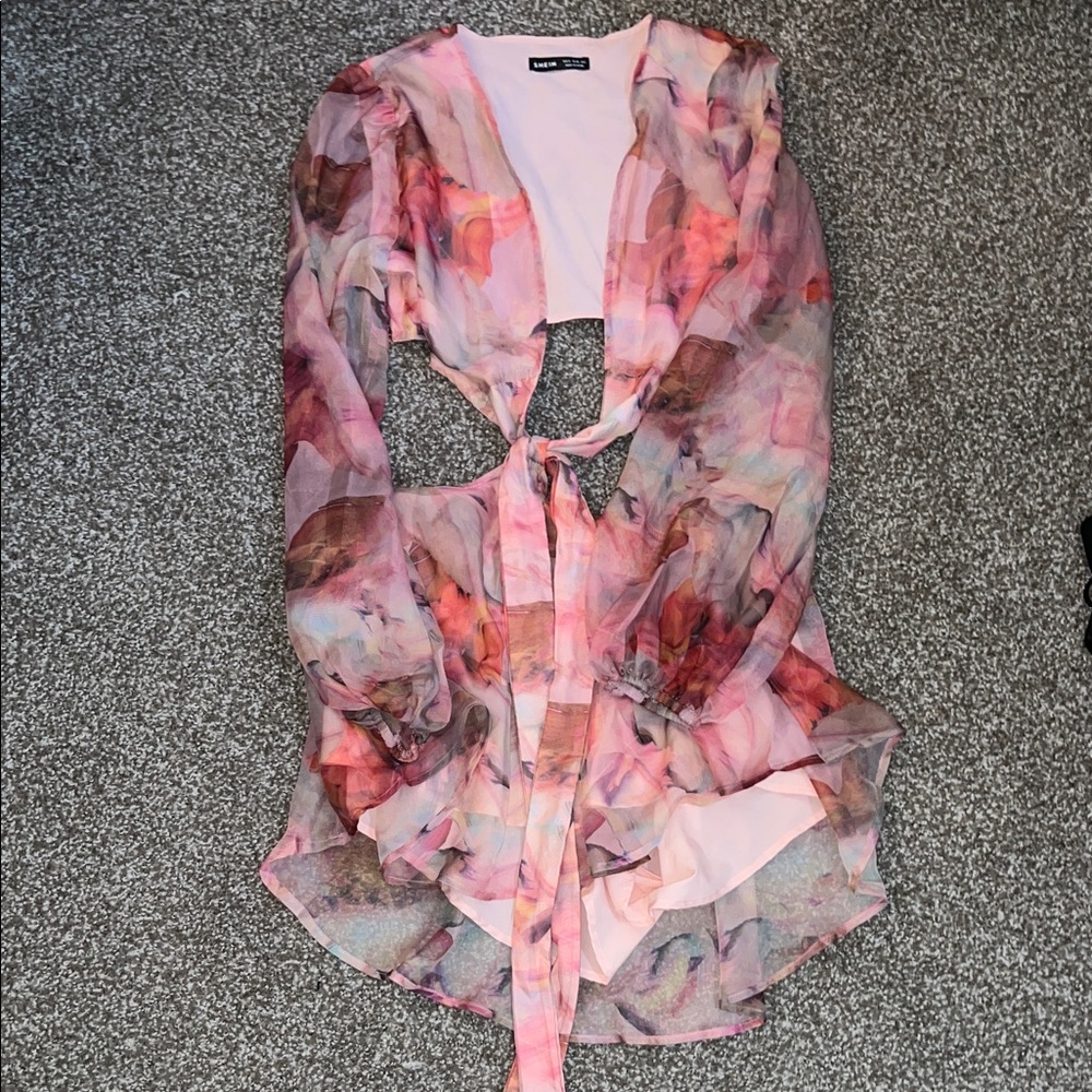 SHEIN Multicolor Abstract Dress